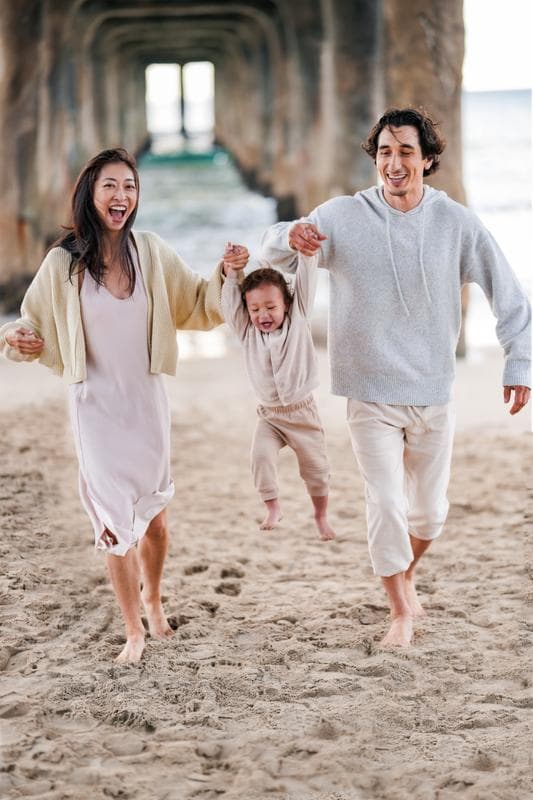 Candid moment between siblings