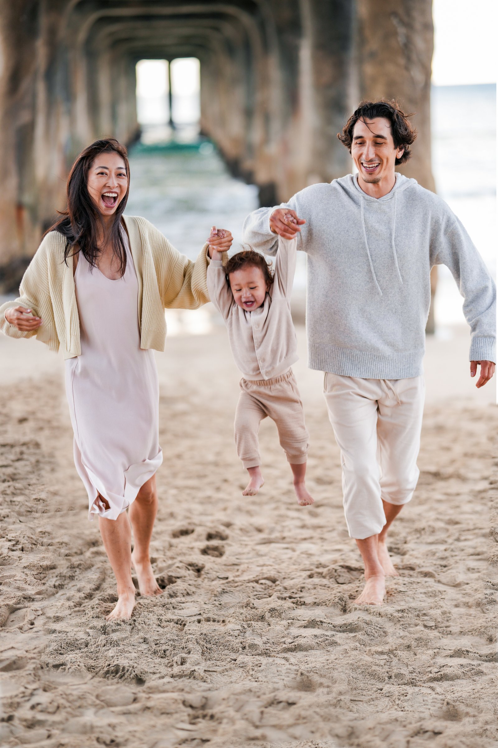 Candid moment between siblings